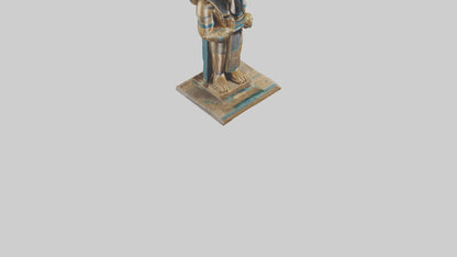 Horus statue model VR / AR / low-poly
