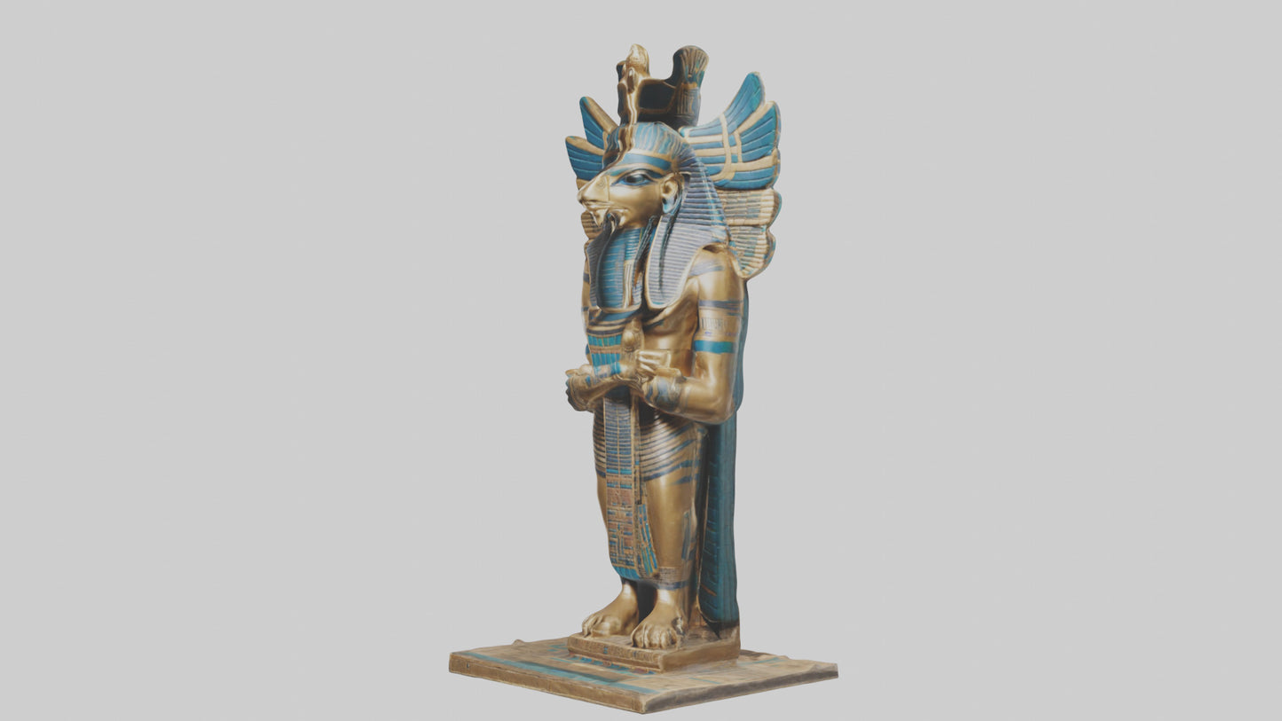 Horus statue model VR / AR / low-poly