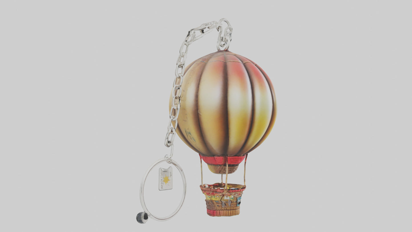 3D model Hot air balloon keychain model VR / AR / low-poly