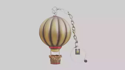 3D model Hot air balloon keychain model VR / AR / low-poly