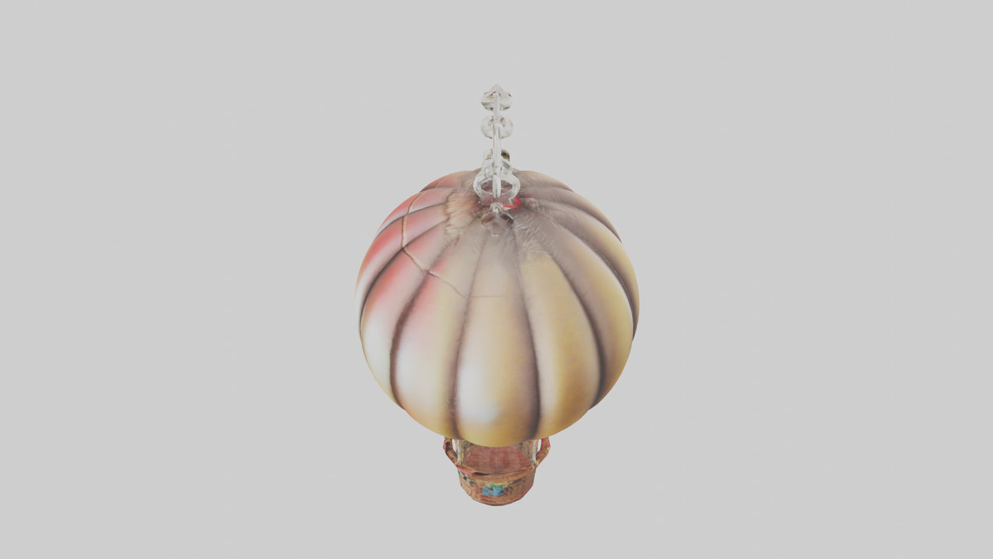3D model Hot air balloon keychain model VR / AR / low-poly
