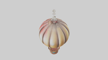 3D model Hot air balloon keychain model VR / AR / low-poly