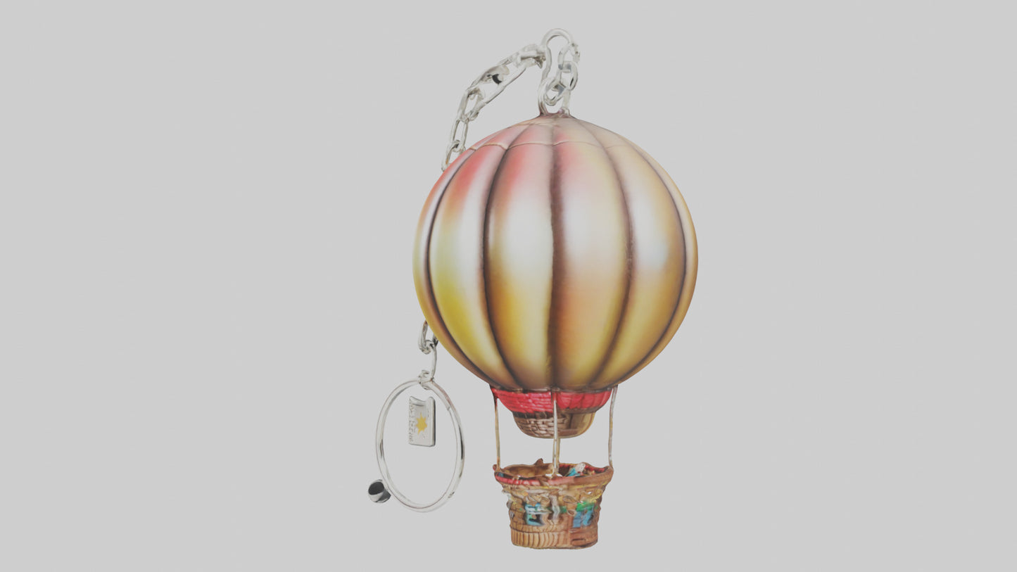3D model Hot air balloon keychain model VR / AR / low-poly