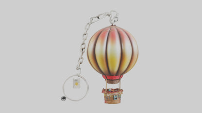 3D model Hot air balloon keychain model VR / AR / low-poly