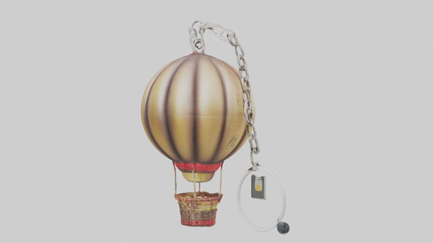 3D model Hot air balloon keychain model VR / AR / low-poly