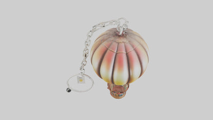 3D model Hot air balloon keychain model VR / AR / low-poly
