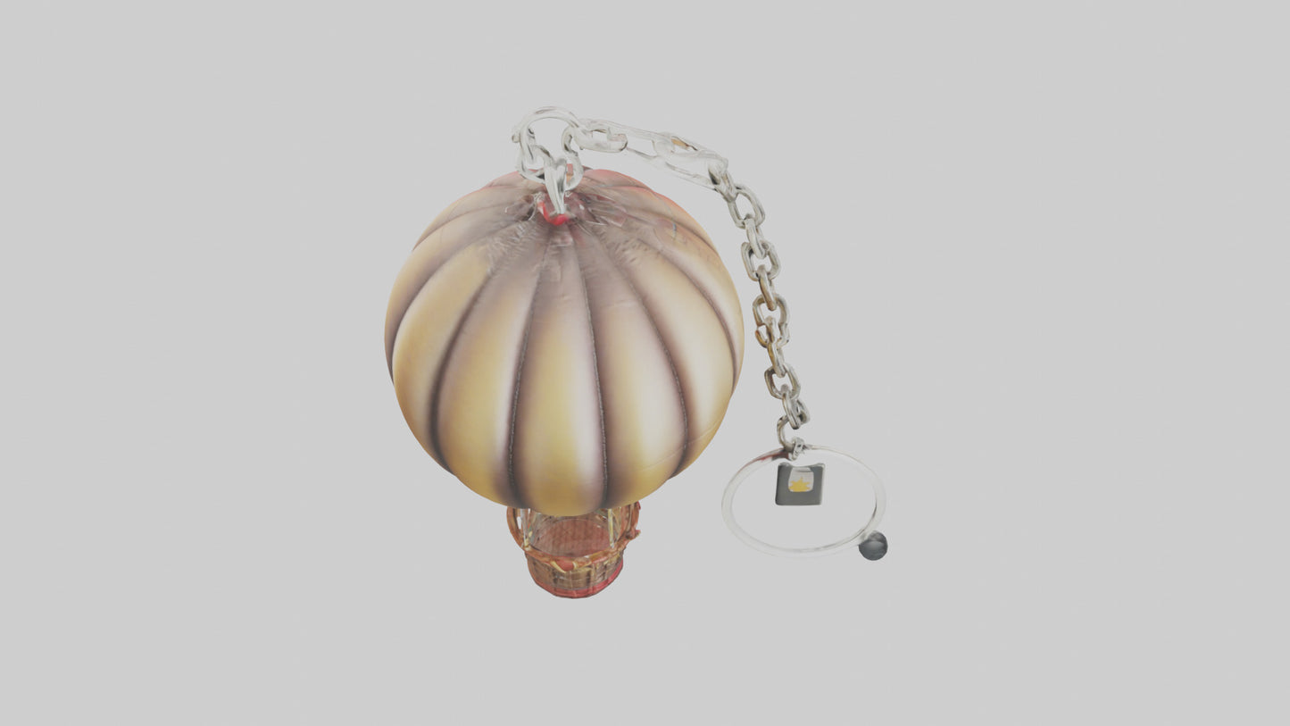 3D model Hot air balloon keychain model VR / AR / low-poly