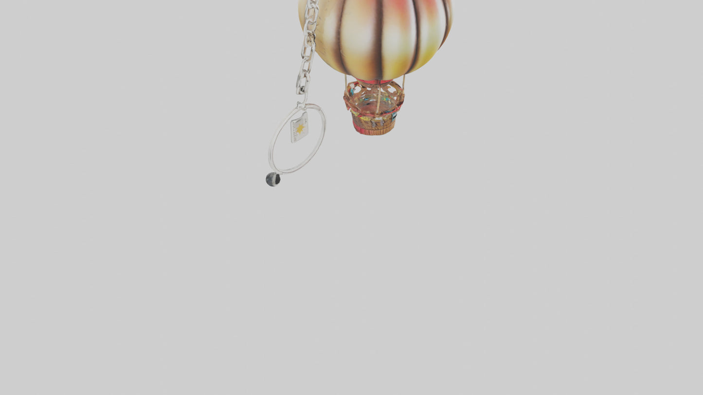 3D model Hot air balloon keychain model VR / AR / low-poly