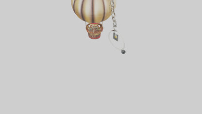 3D model Hot air balloon keychain model VR / AR / low-poly