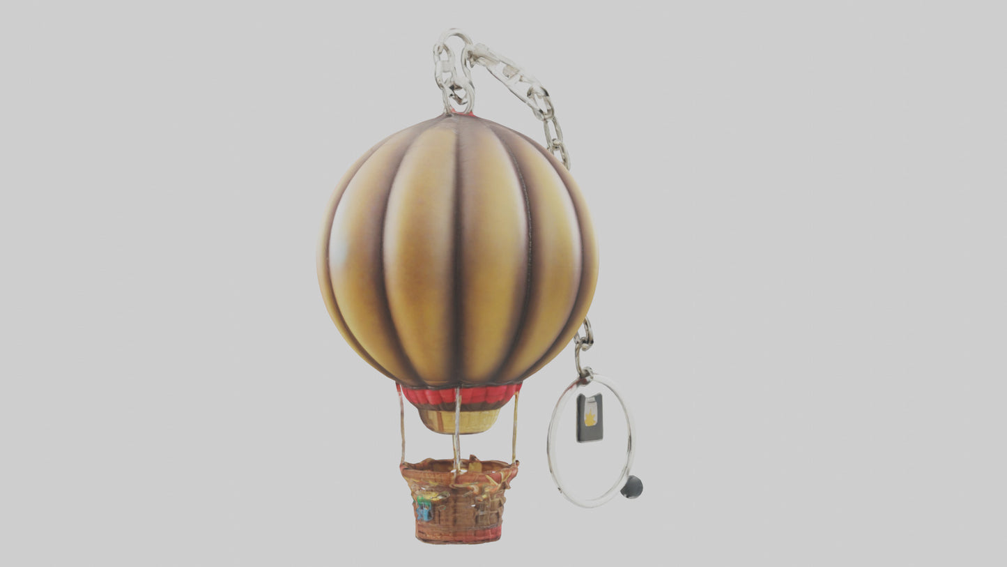 3D model Hot air balloon keychain model VR / AR / low-poly