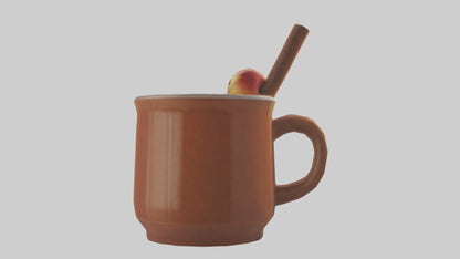 Hot apple cider model VR / AR / low-poly
