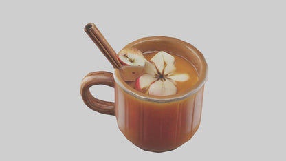 Hot apple cider model VR / AR / low-poly