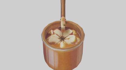 Hot apple cider model VR / AR / low-poly