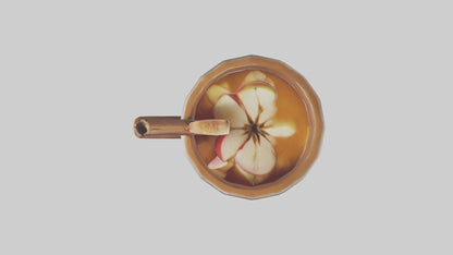 Hot apple cider model VR / AR / low-poly