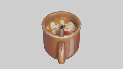 Hot apple cider model VR / AR / low-poly