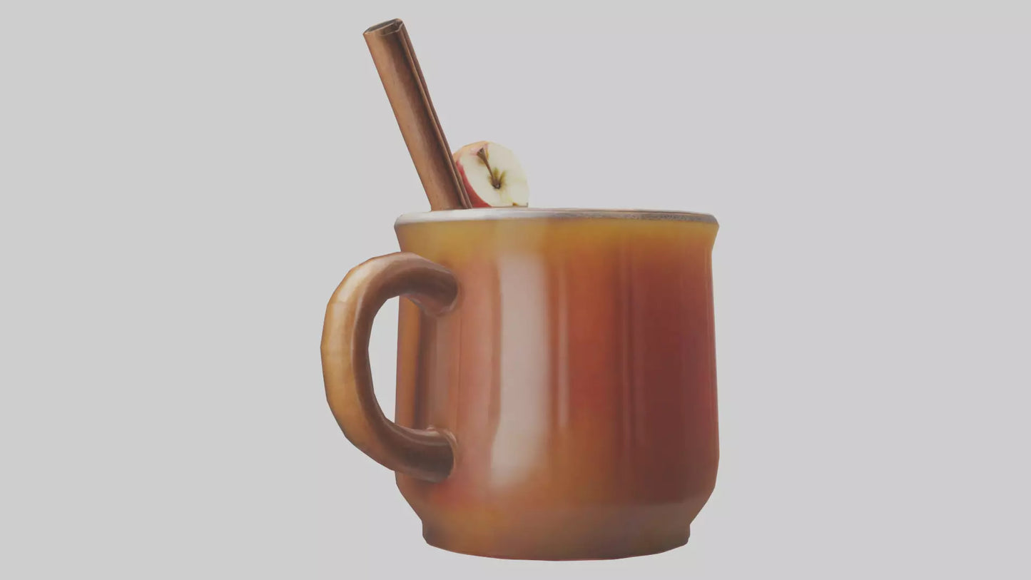 Hot apple cider model VR / AR / low-poly