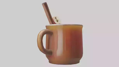 Hot apple cider model VR / AR / low-poly