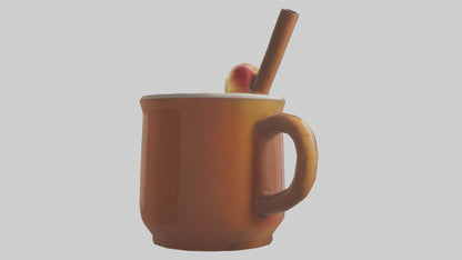 Hot apple cider model VR / AR / low-poly
