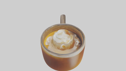 3D model Hot buttered rum model VR / AR / low-poly