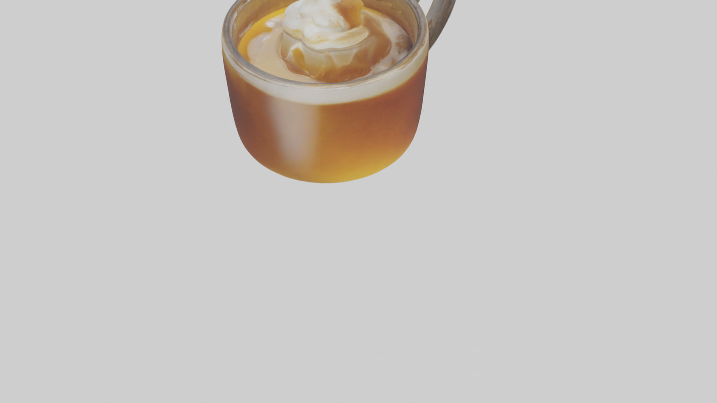 3D model Hot buttered rum model VR / AR / low-poly
