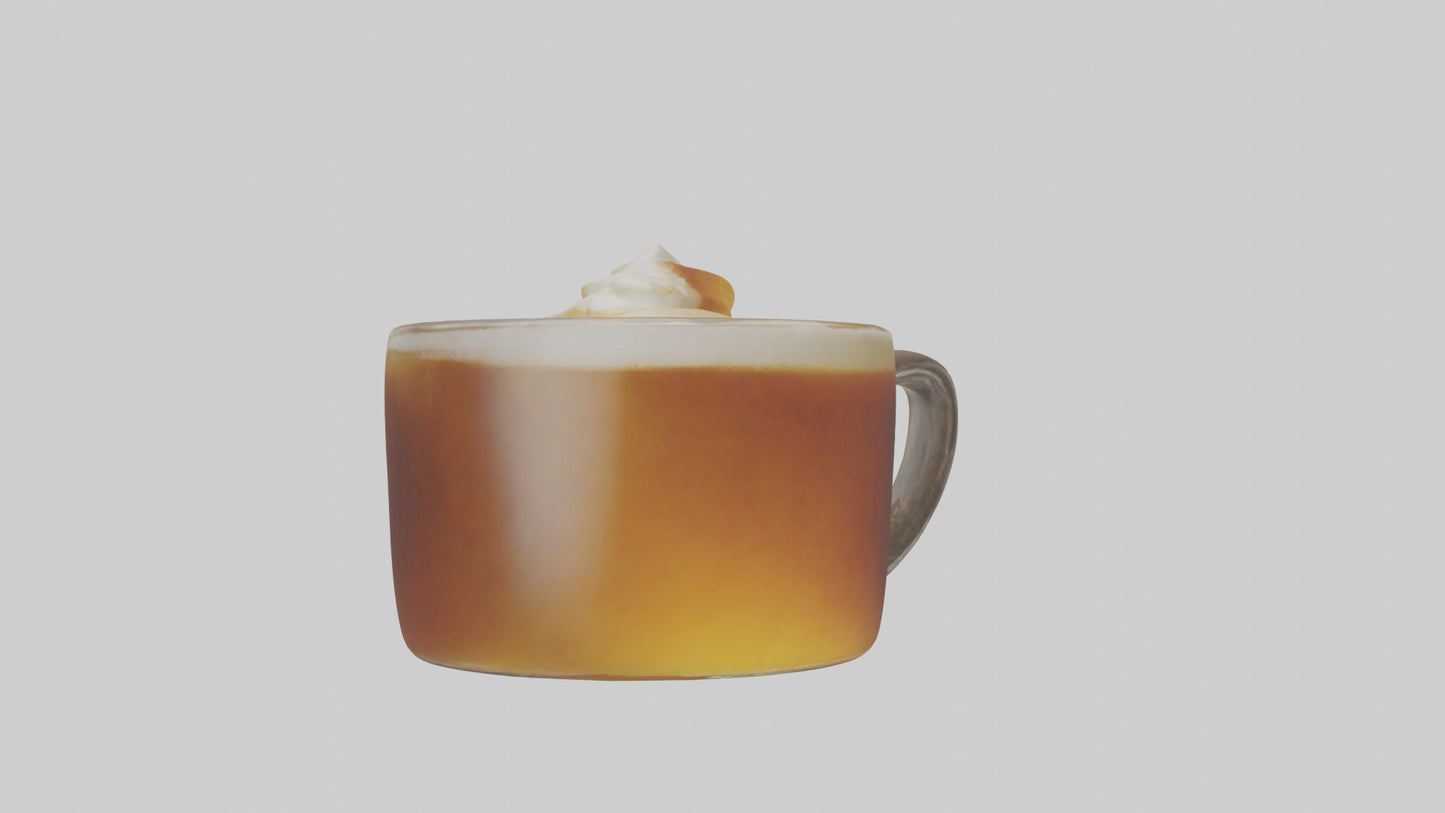 3D model Hot buttered rum model VR / AR / low-poly