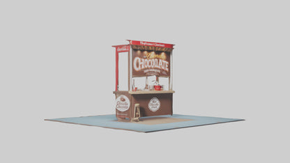 Hot Chocolate Stand model VR / AR / low-poly