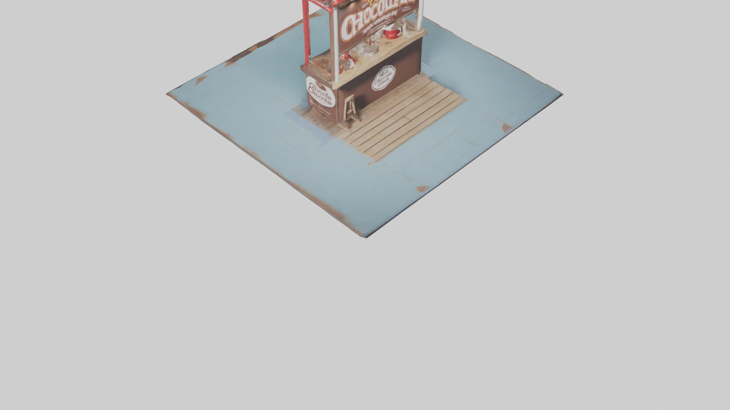 Hot Chocolate Stand model VR / AR / low-poly