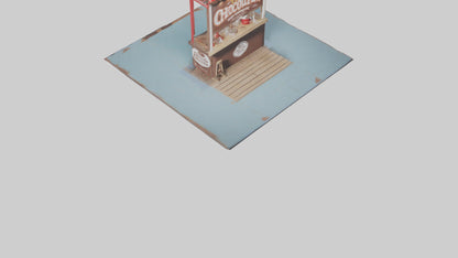Hot Chocolate Stand model VR / AR / low-poly