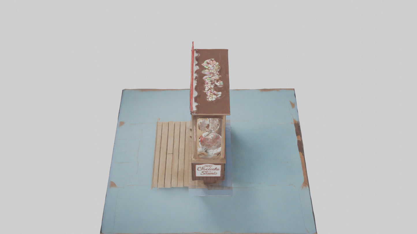 Hot Chocolate Stand model VR / AR / low-poly