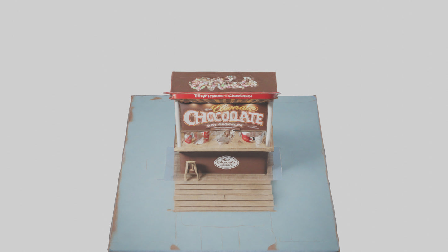 Hot Chocolate Stand model VR / AR / low-poly