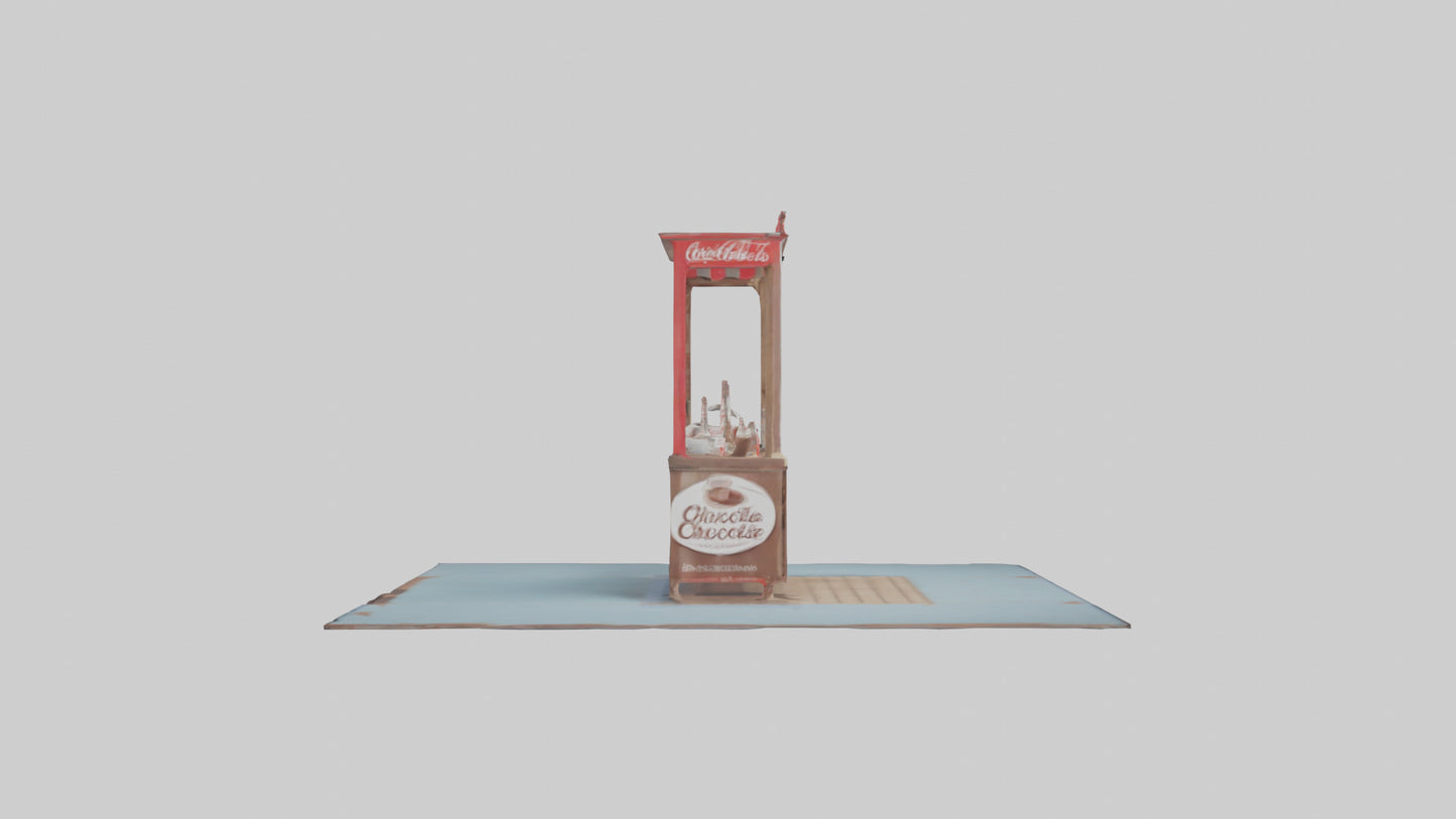 Hot Chocolate Stand model VR / AR / low-poly