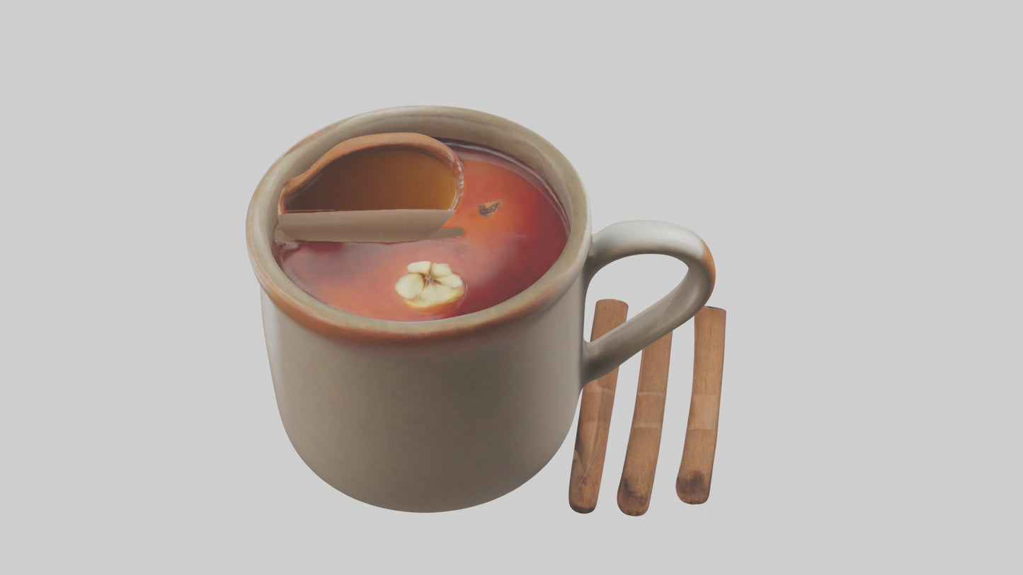 Hot Cider Mug model VR / AR / low-poly