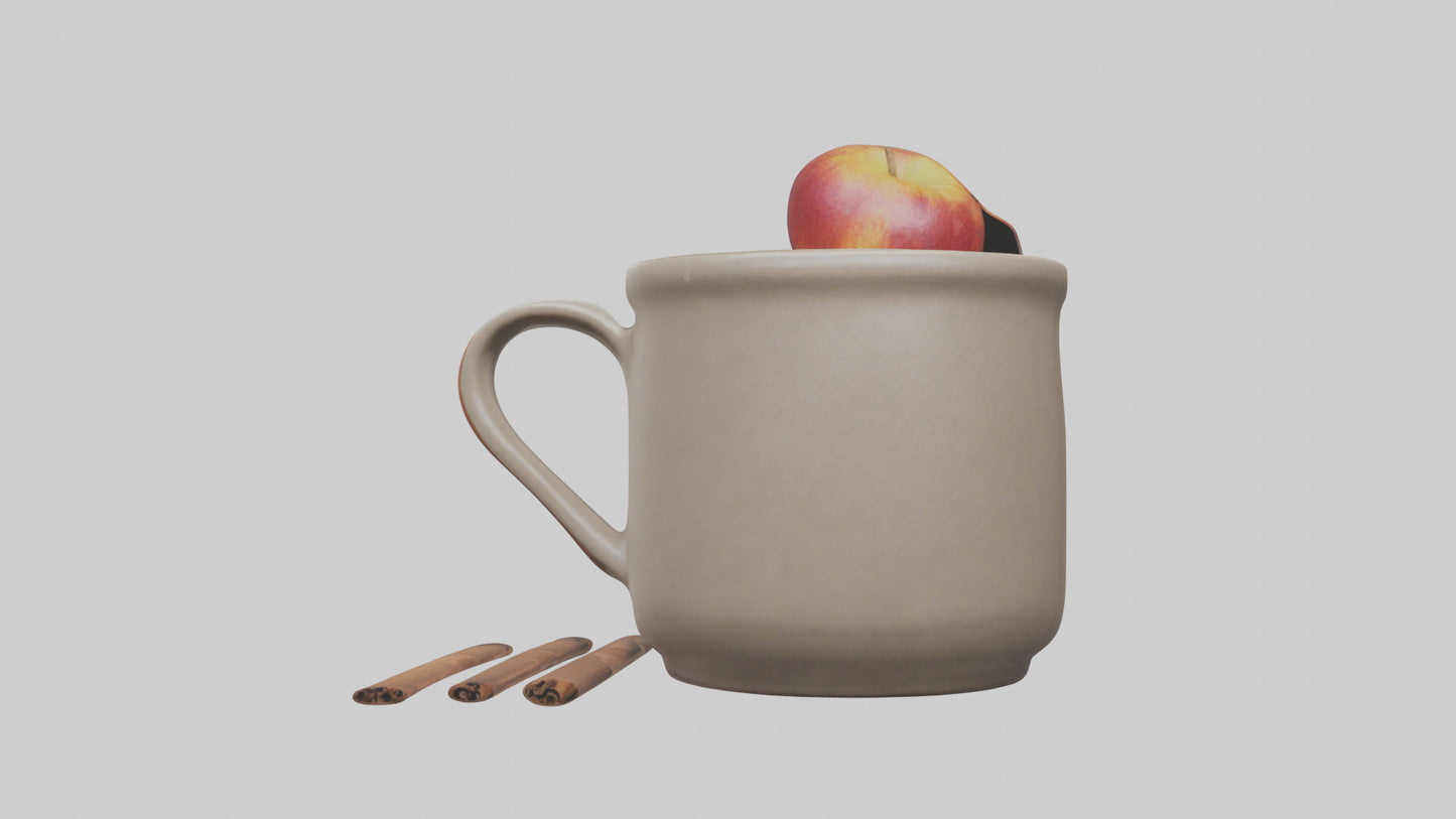 Hot Cider Mug model VR / AR / low-poly