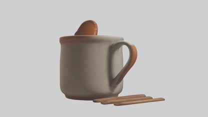 Hot Cider Mug model VR / AR / low-poly