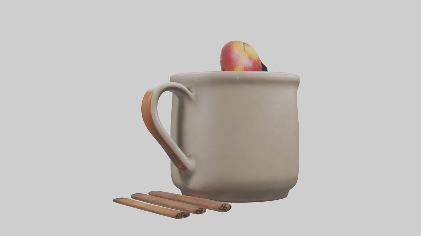 Hot Cider Mug model VR / AR / low-poly