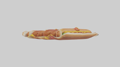 Hot Dog Pack model VR / AR / low-poly