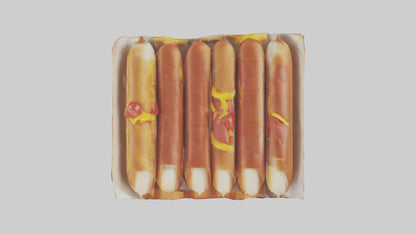 Hot Dog Pack model VR / AR / low-poly