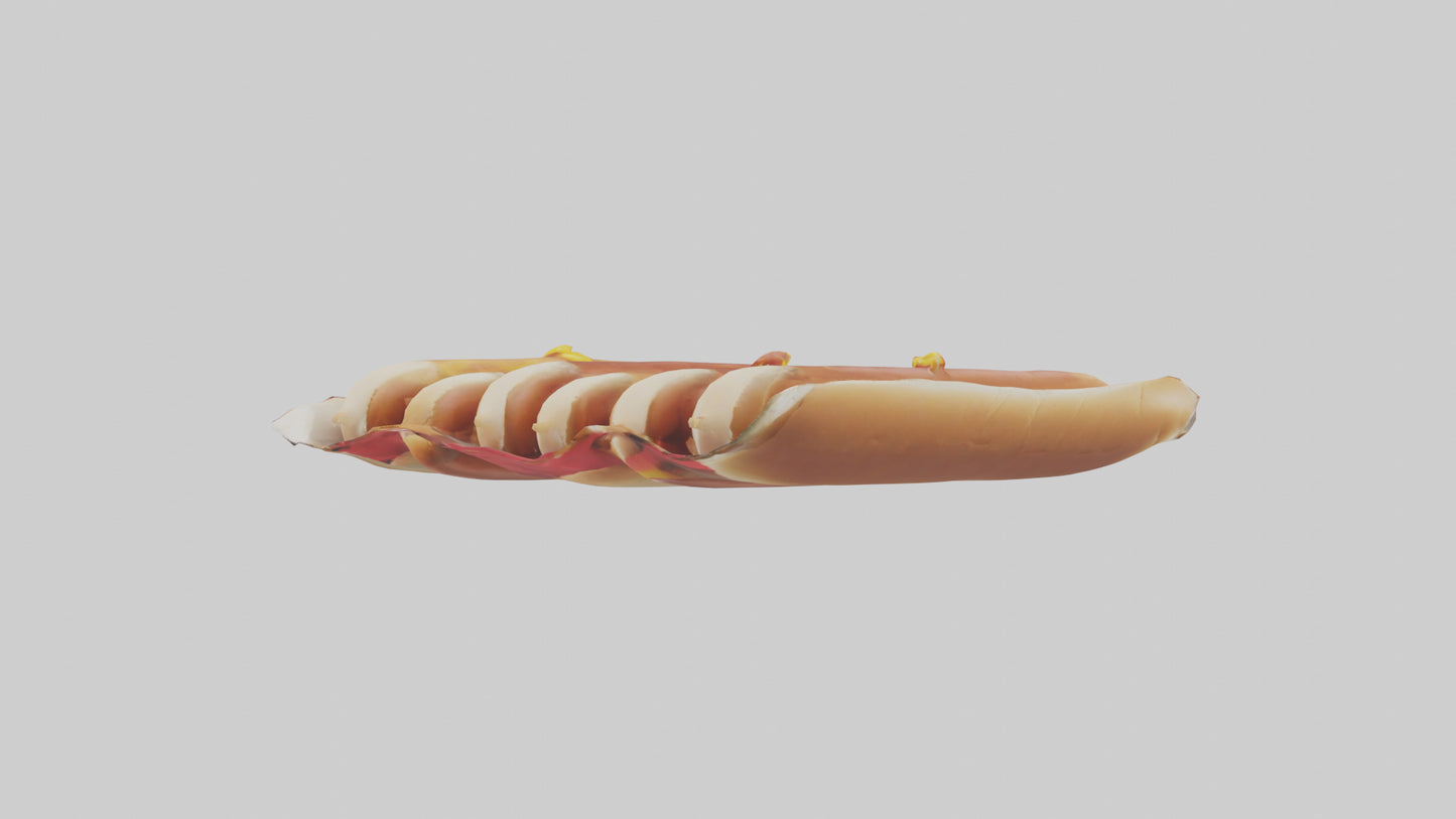 Hot Dog Pack model VR / AR / low-poly