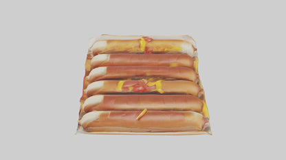 Hot Dog Pack model VR / AR / low-poly