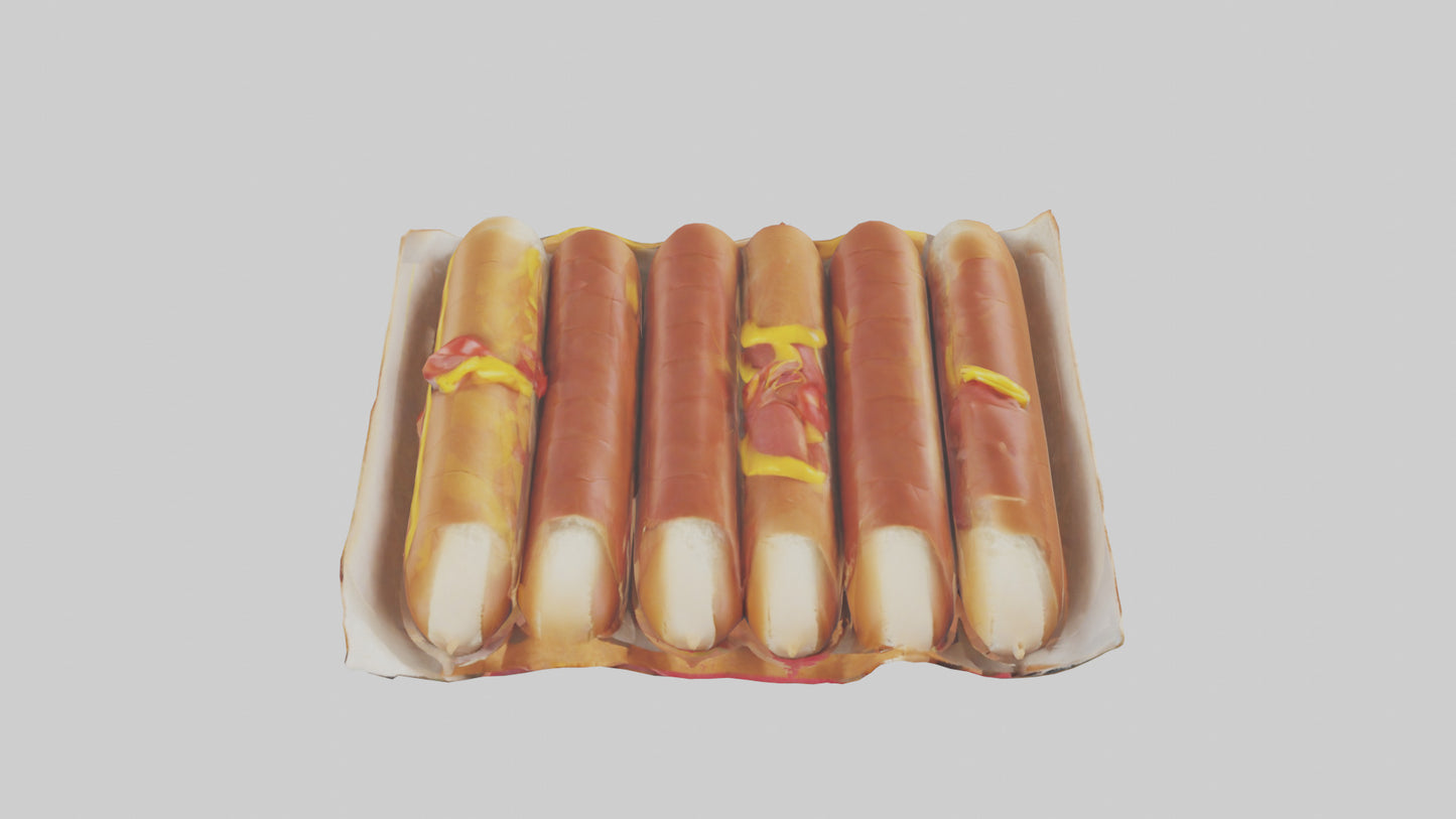Hot Dog Pack model VR / AR / low-poly