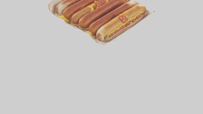 Hot Dog Pack model VR / AR / low-poly