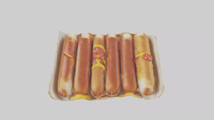 Hot Dog Pack model VR / AR / low-poly