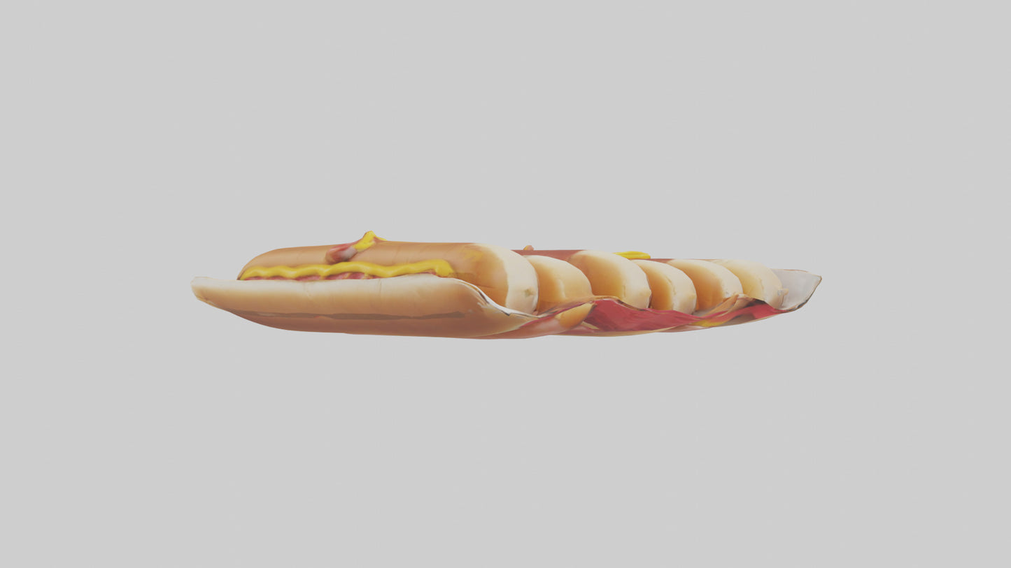 Hot Dog Pack model VR / AR / low-poly