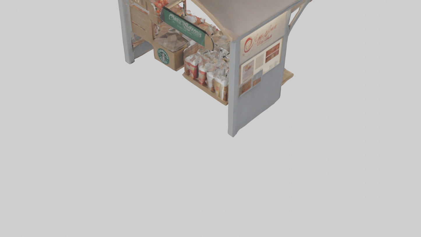 Hot Drink Stand model VR / AR / low-poly