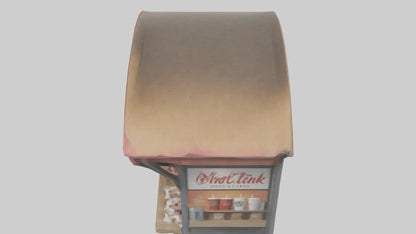 Hot Drink Stand model VR / AR / low-poly