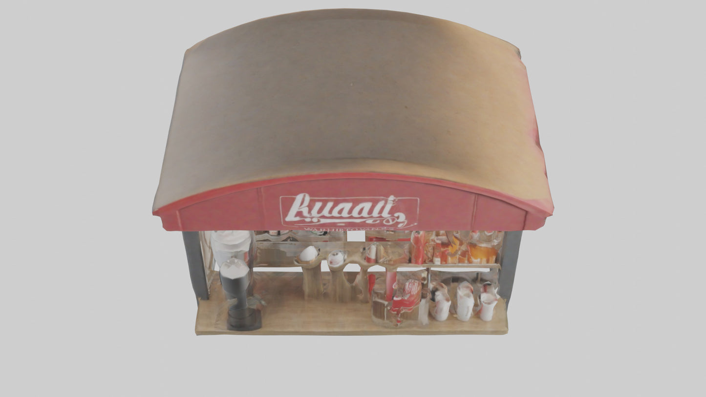 Hot Drink Stand model VR / AR / low-poly