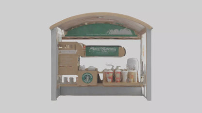 Hot Drink Stand model VR / AR / low-poly