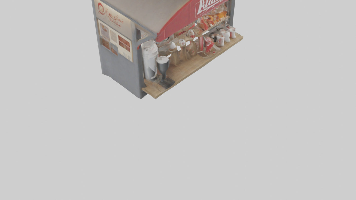 Hot Drink Stand model VR / AR / low-poly