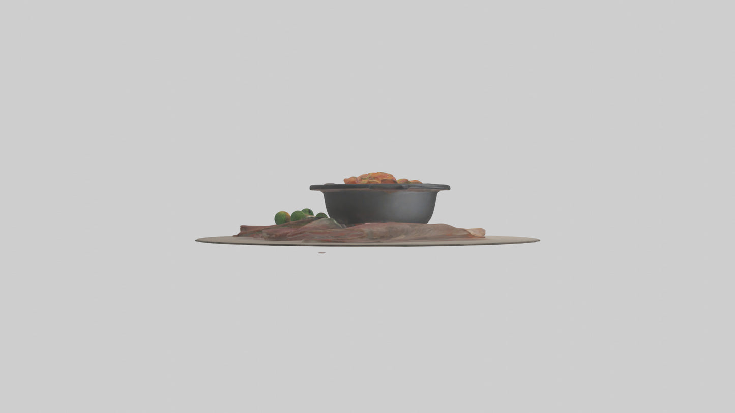 3D model Hot pot model VR / AR / low-poly