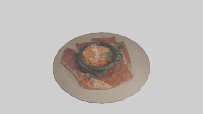3D model Hot pot model VR / AR / low-poly